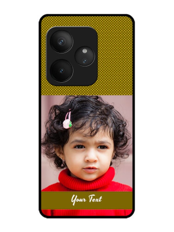 Custom Realme GT 6T 5G Custom Metal Phone Case - Simple Green Color Design