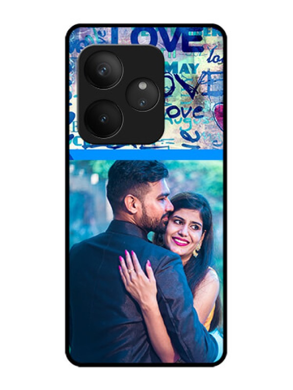 Custom Realme GT 6T 5G Custom Metal Phone Case - Colorful Love Design