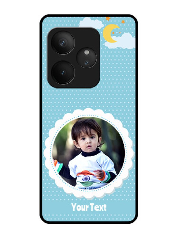 Custom Realme GT 6T 5G Custom Metal Phone Case - Violet Pattern Design