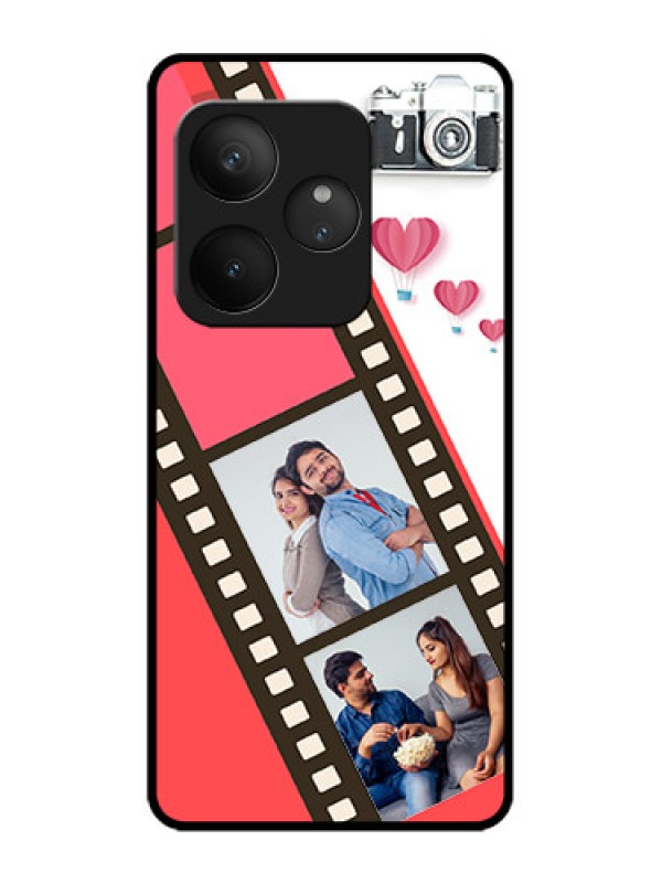 Custom Realme GT 6T 5G Custom Metal Phone Case - 3 Image Holder With Film Reel