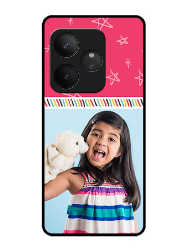 Custom Realme GT 6T 5G Custom Metal Phone Case - Line Art Design