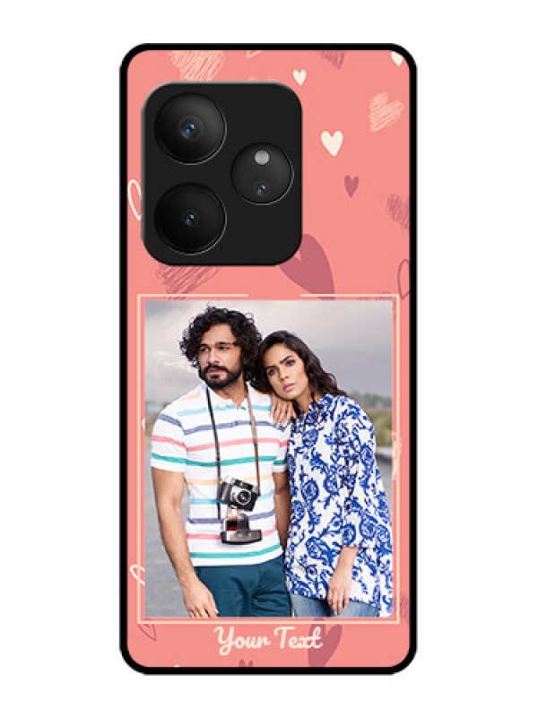 Custom Realme GT 6T 5G Custom Metal Phone Case - Love Doodle Art Design