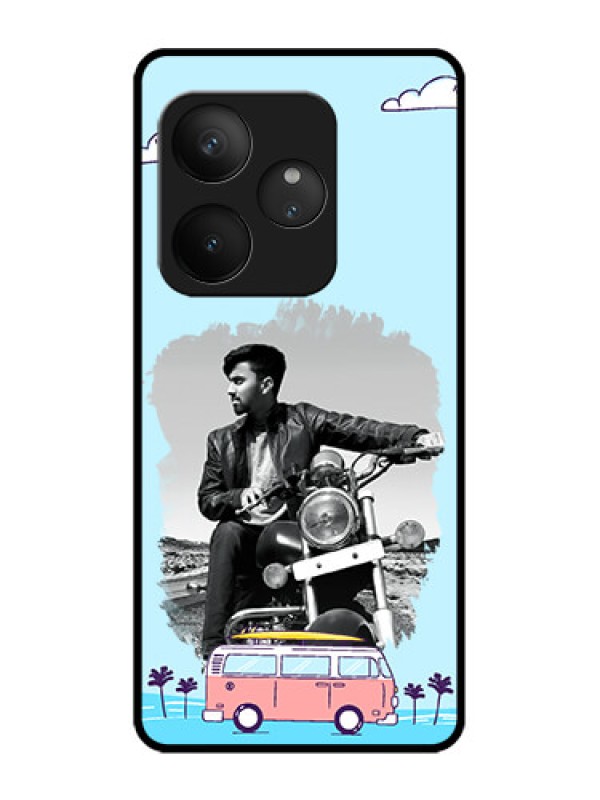 Custom Realme GT 6T 5G Custom Metal Phone Case - Travel and Adventure Design