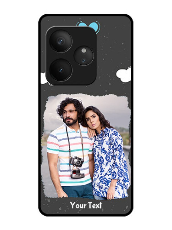 Custom Realme GT 6T 5G Custom Metal Phone Case - Splashes With Love Doodles Design