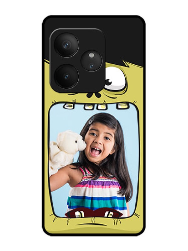Custom Realme GT 6T 5G Custom Metal Phone Case - Cartoon Monster Back Case Design