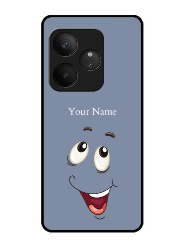 Custom Realme GT 6T 5G Custom Metal Phone Case - Laughing Cartoon Face Design