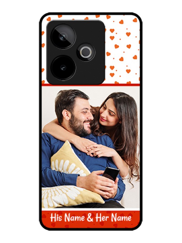 Custom Realme GT 7 5G Custom Metal Phone Case - Orange Love Symbol Design
