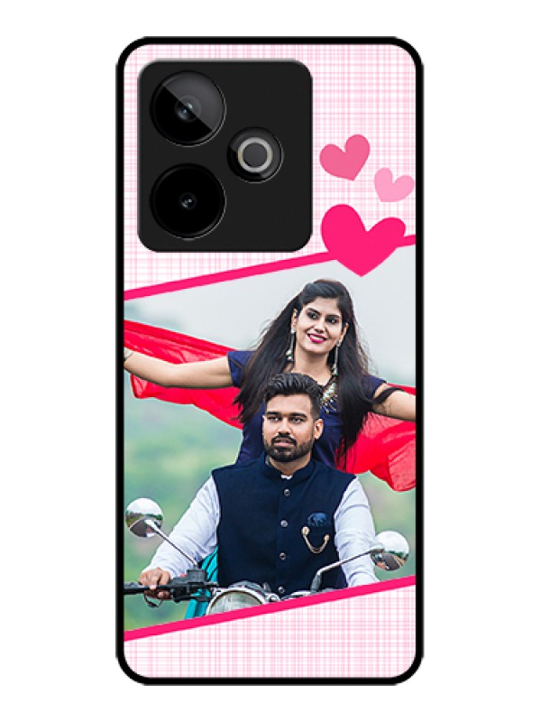 Custom Realme GT 7 5G Custom Metal Phone Case - Love Shape Heart Design