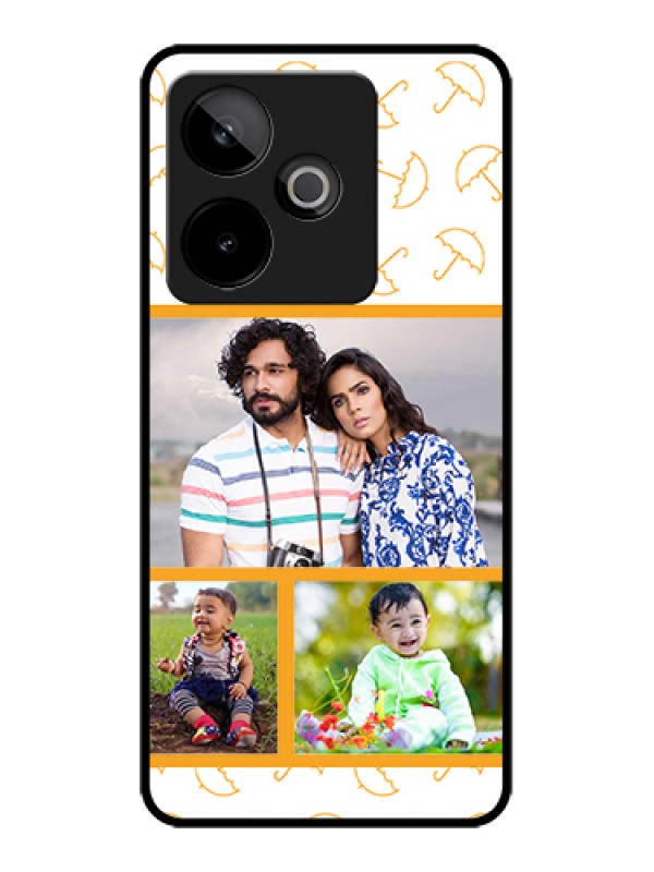 Custom Realme GT 7 5G Custom Metal Phone Case - Yellow Pattern Design