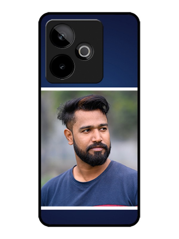 Custom Realme GT 7 5G Custom Metal Phone Case - Simple Royal Blue Design