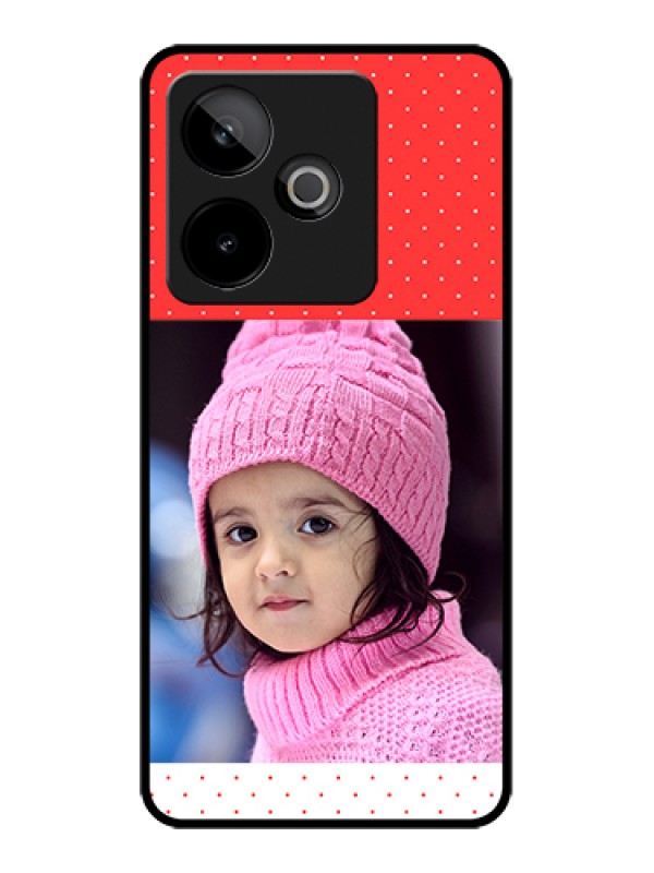 Custom Realme GT 7 5G Custom Metal Phone Case - Red Pattern Design