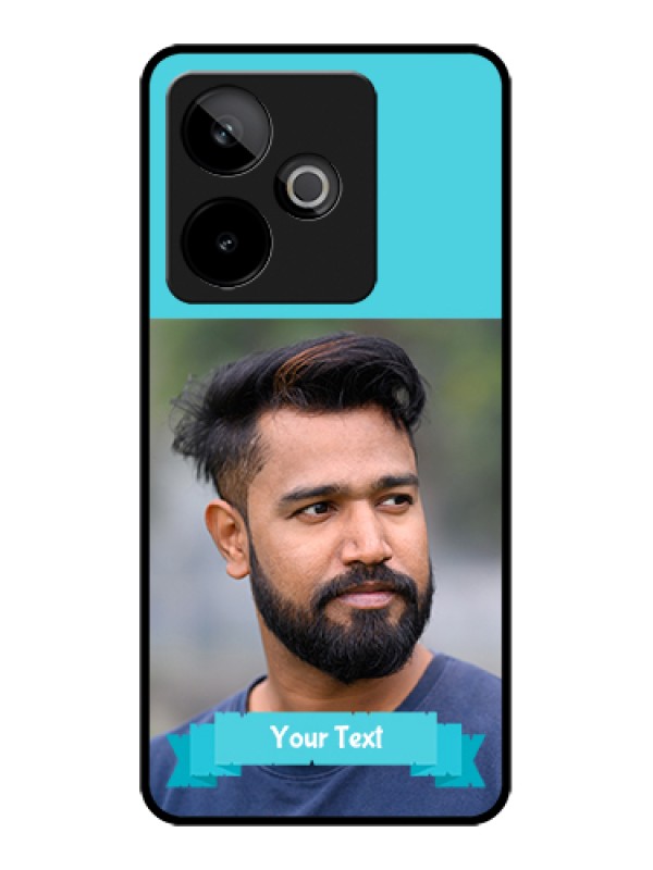 Custom Realme GT 7 5G Custom Metal Phone Case - Blue Color Design