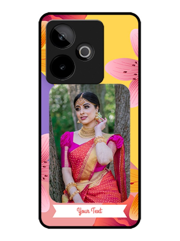 Custom Realme GT 7 5G Custom Metal Phone Case - 3 Image With Vintage Floral Design