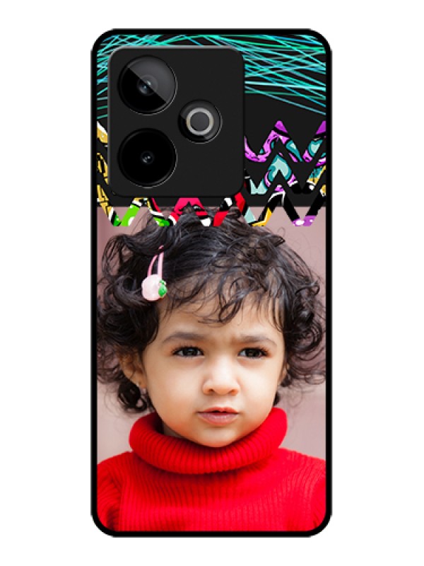 Custom Realme GT 7 5G Custom Metal Phone Case - Neon Abstract Design