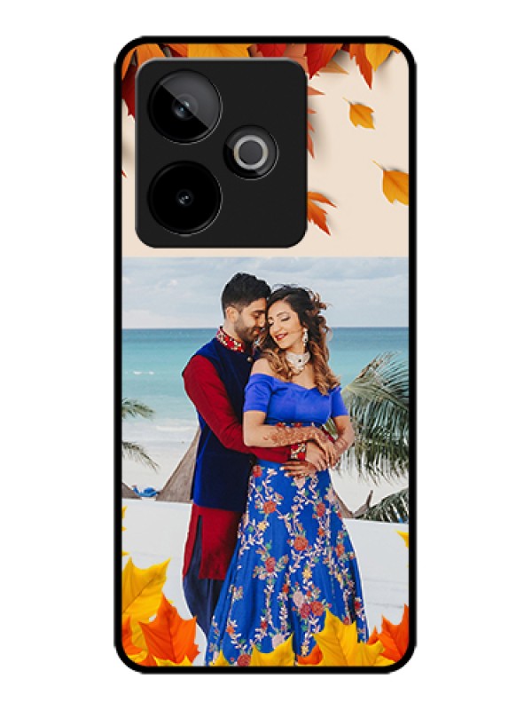 Custom Realme GT 7 5G Custom Metal Phone Case - Autumn Maple Leaves Design