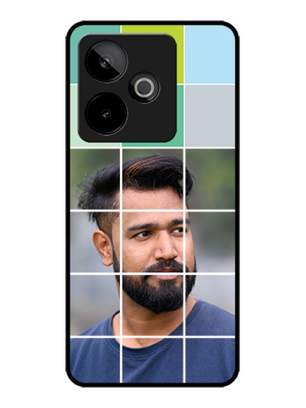 Custom Realme GT 7 5G Custom Metal Phone Case - With White Box Pattern