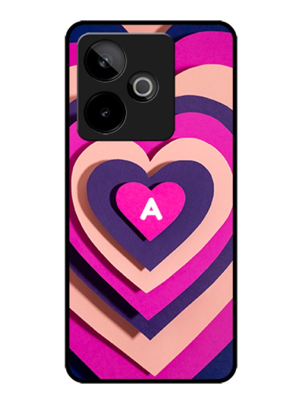 Custom Realme GT 7 5G Custom Metal Phone Case - Cute Heart Pattern Design