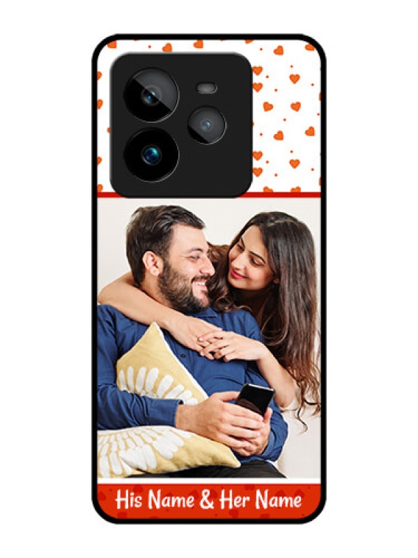 Custom Realme GT 7 Pro Custom Metal Phone CaseOrange Love Symbol Design