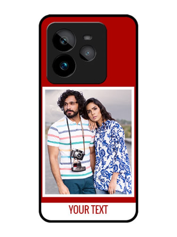 Custom Realme GT 7 Pro Custom Metal Phone CaseRed Color Design