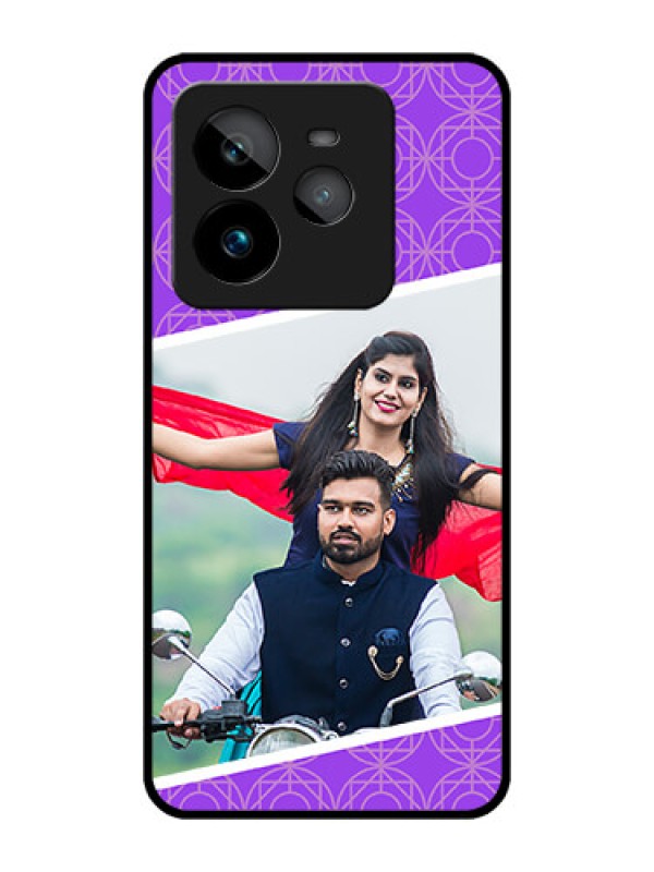 Custom Realme GT 7 Pro Custom Metal Phone CaseViolet Color Pattern Design