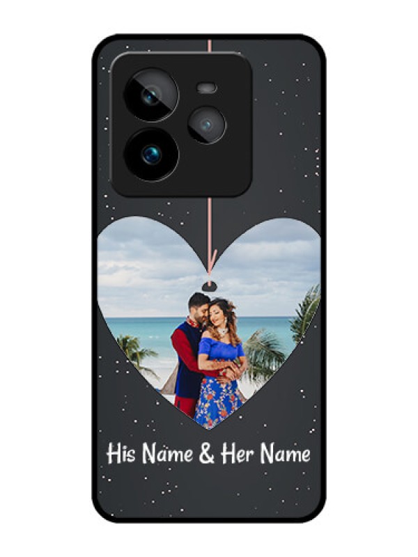 Custom Realme GT 7 Pro Custom Metal Phone CaseHanging Heart Design