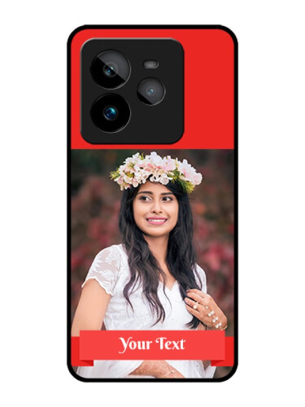 Custom Realme GT 7 Pro Custom Metal Phone CaseSimple Red Color Design