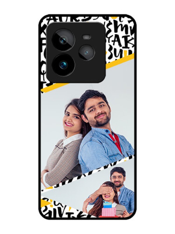 Custom Realme GT 7 Pro Custom Metal Phone CaseLetters Pattern Design