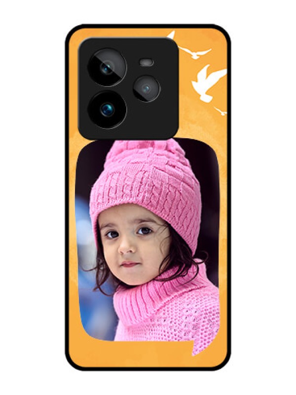 Custom Realme GT 7 Pro Custom Metal Phone CaseWater Color Design With Bird Icons