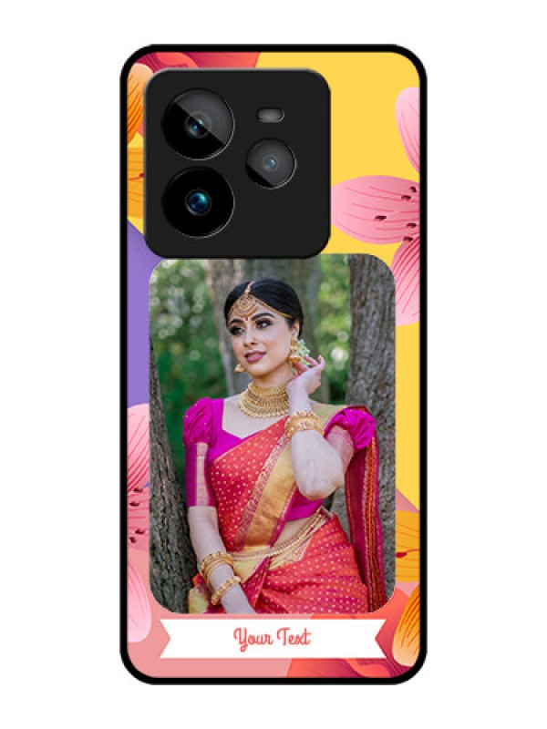 Custom Realme GT 7 Pro Custom Metal Phone Case3 Image With Vintage Floral Design