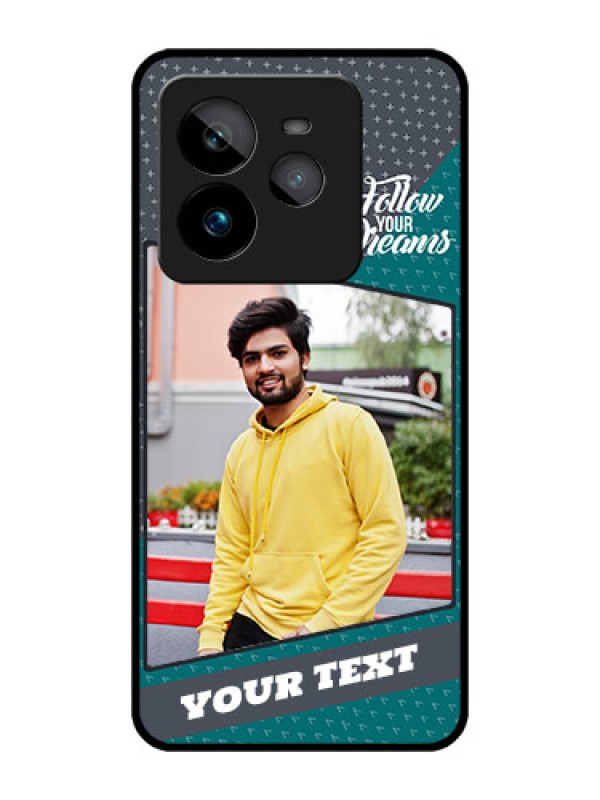 Custom Realme GT 7 Pro Custom Metal Phone CaseBackground Pattern Design With Quote