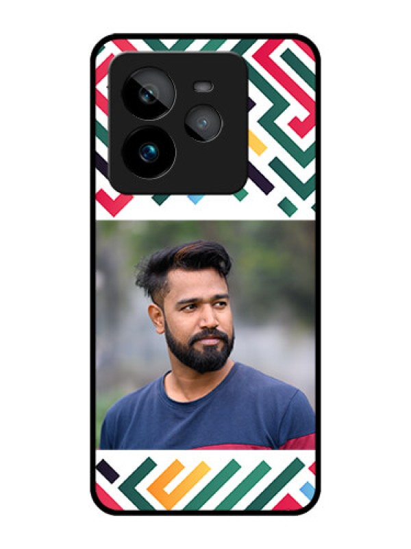 Custom Realme GT 7 Pro Custom Metal Phone CaseColorful Maze Pattern Design