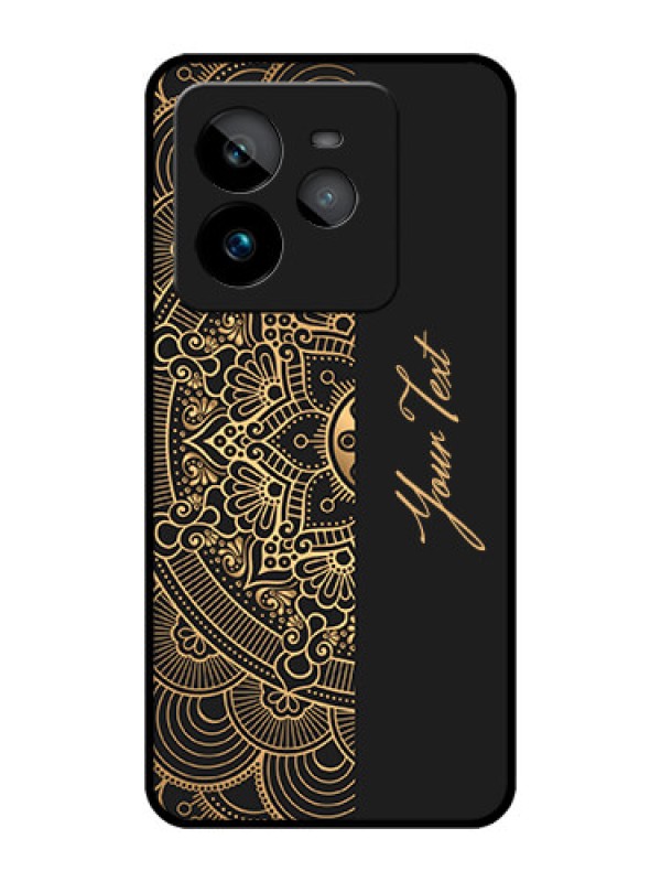 Custom Realme GT 7 Pro Custom Metal Phone CaseMandala Art With Custom Text Design