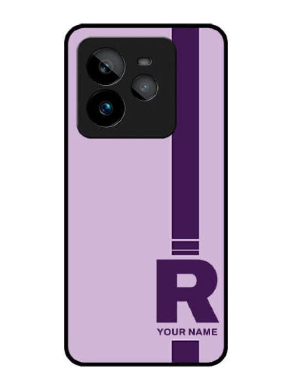 Custom Realme GT 7 Pro Custom Metal Phone CaseSimple Dual Tone Stripe With Name Design