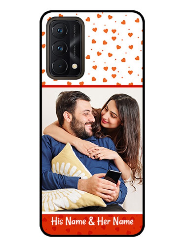 Custom Realme GT Master Edition Custom Metal Phone CaseOrange Love Symbol Design