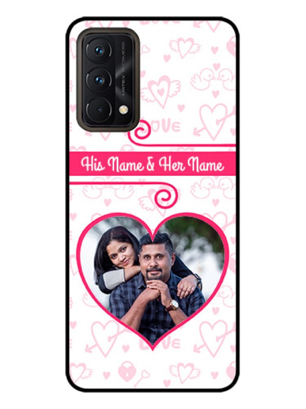 Custom Realme GT Master Edition Custom Metal Phone CaseHeart Shape Love Design