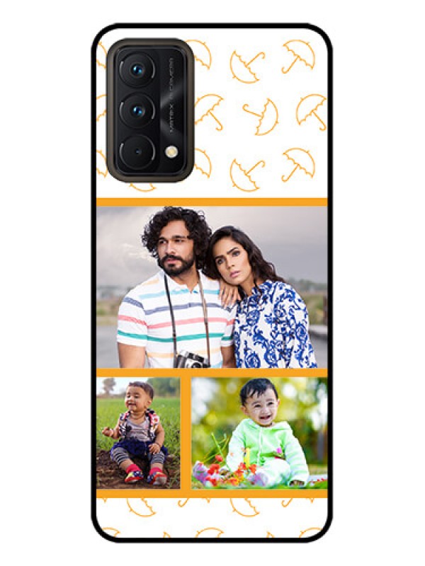 Custom Realme GT Master Edition Custom Metal Phone CaseYellow Pattern Design
