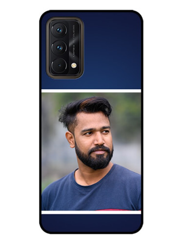 Custom Realme GT Master Edition Custom Metal Phone CaseSimple Royal Blue Design