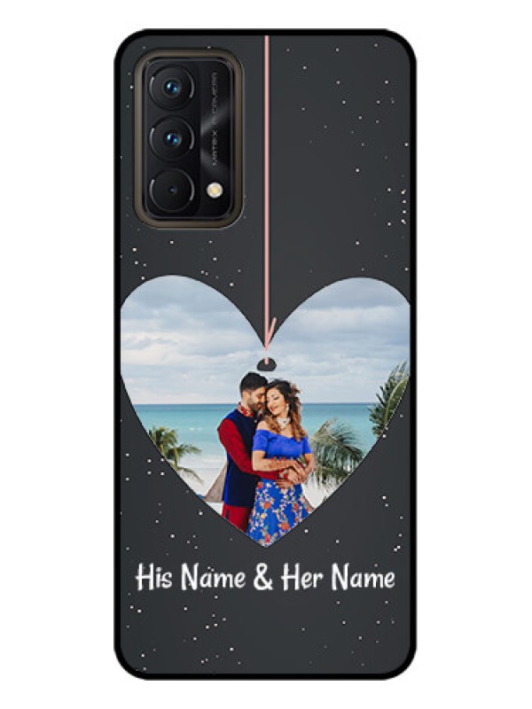 Custom Realme GT Master Edition Custom Metal Phone CaseHanging Heart Design