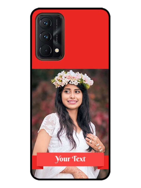 Custom Realme GT Master Edition Custom Metal Phone CaseSimple Red Color Design