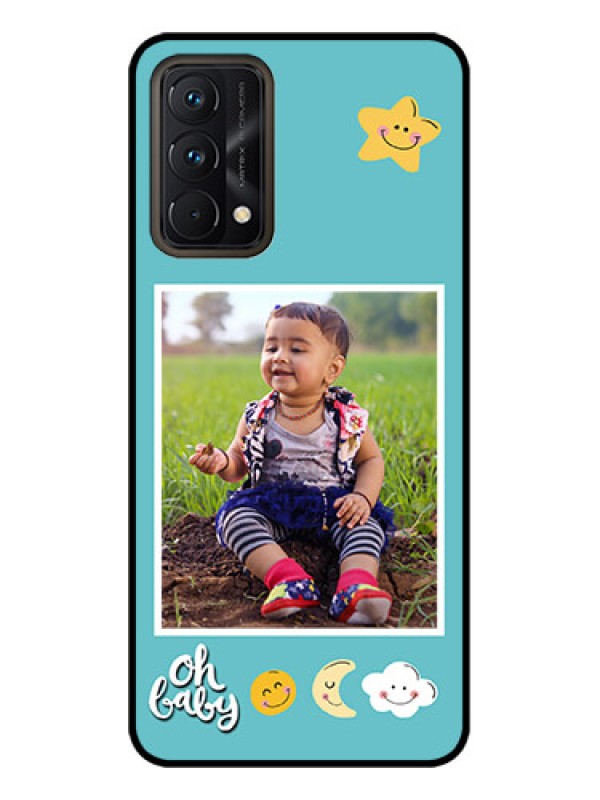 Custom Realme GT Master Edition Custom Metal Phone CaseSmiley Kids Stars Design