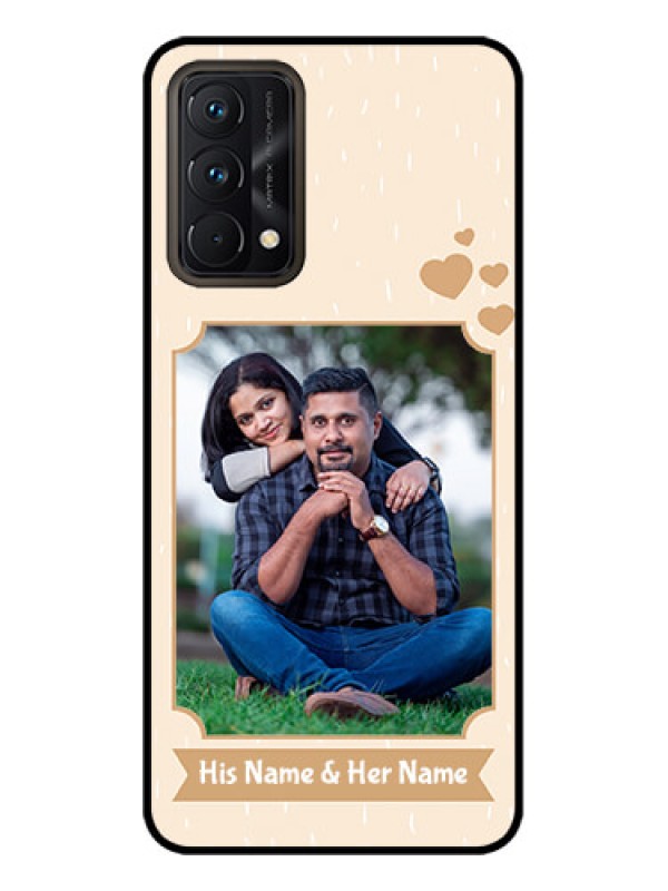 Custom Realme GT Master Edition Custom Metal Phone CaseWith Confetti Love Design