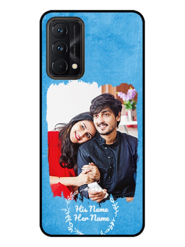 Custom Realme GT Master Edition Custom Metal Phone CaseBlue Color Vintage Design