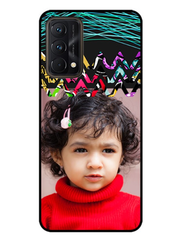 Custom Realme GT Master Edition Custom Metal Phone CaseNeon Abstract Design