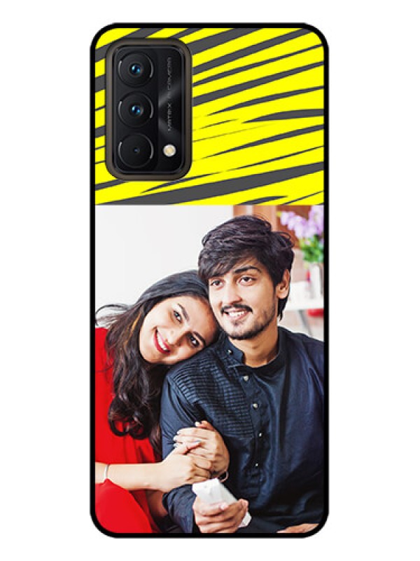 Custom Realme GT Master Edition Custom Metal Phone CaseYellow Abstract Design
