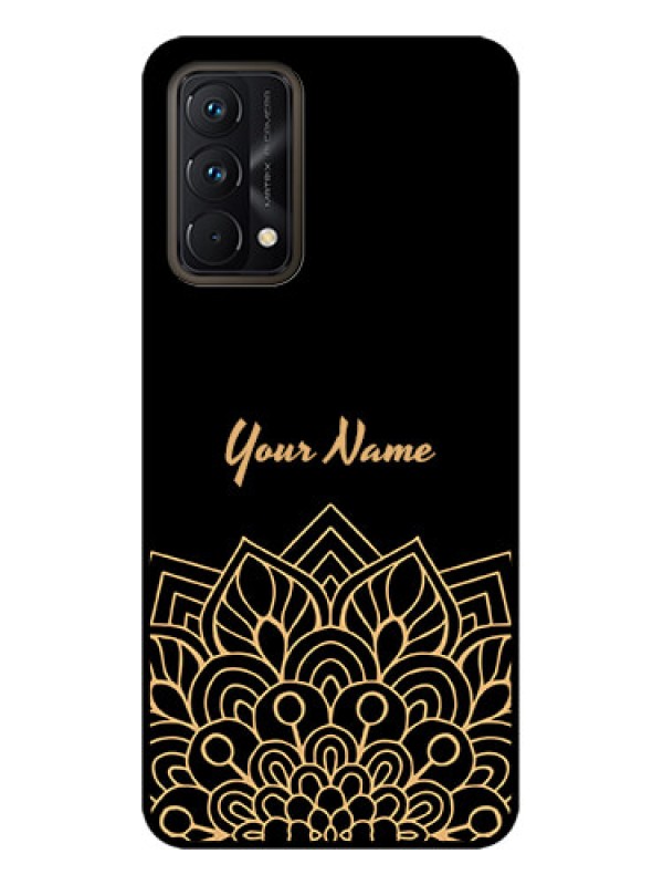 Custom Realme GT Master Edition Custom Metal Phone CaseGolden Mandala Design