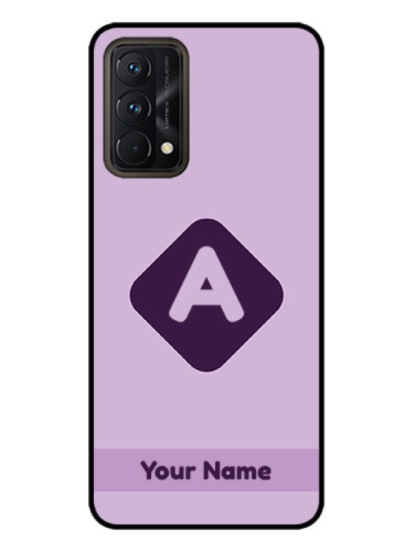 Custom Realme GT Master Edition Custom Metal Phone CaseCustom Letter In Curved Badge Design