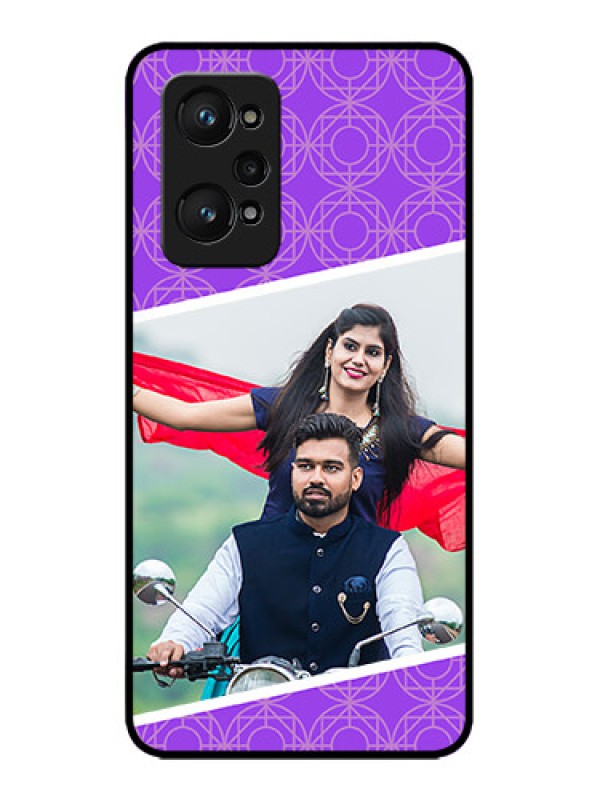 Custom Realme GT Neo 2 5G Custom Metal Phone CaseViolet Color Pattern Design