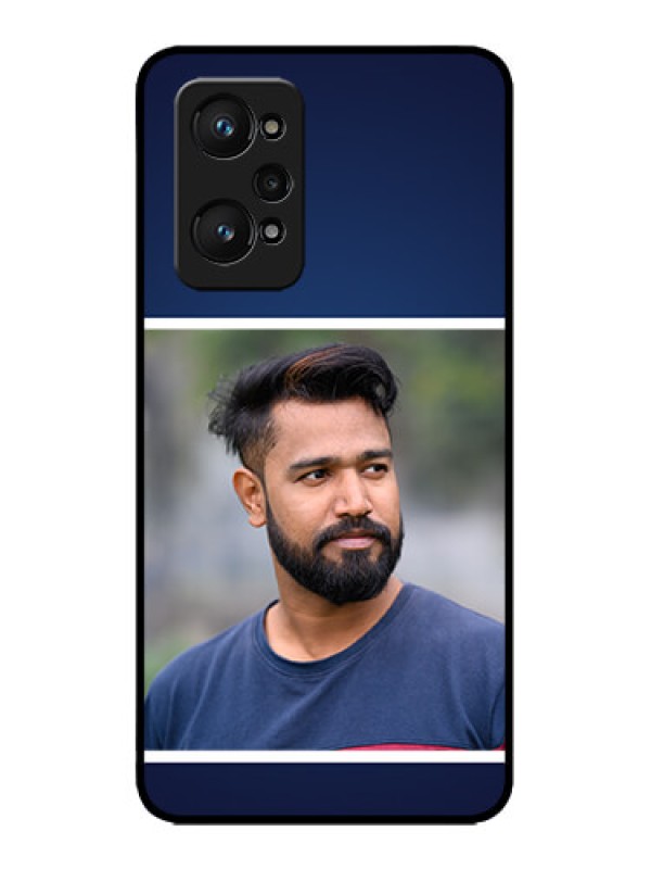 Custom Realme GT Neo 2 5G Custom Metal Phone CaseSimple Royal Blue Design