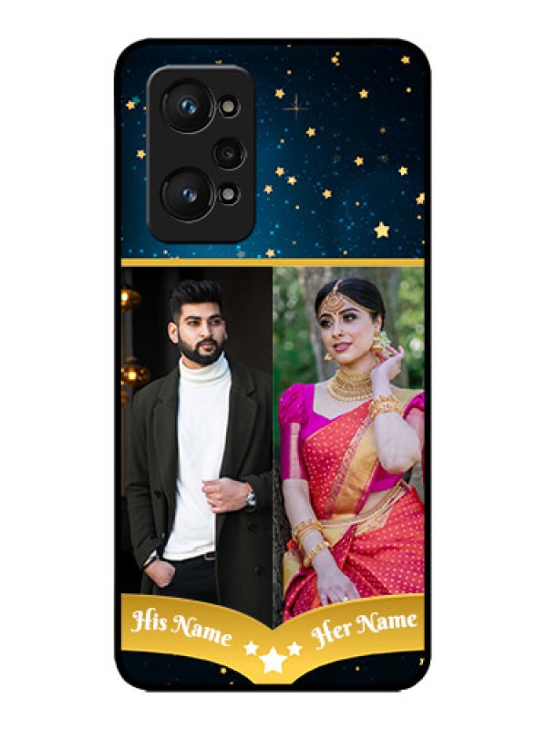 Custom Realme GT Neo 2 5G Custom Metal Phone CaseGalaxy Stars Backdrop Design