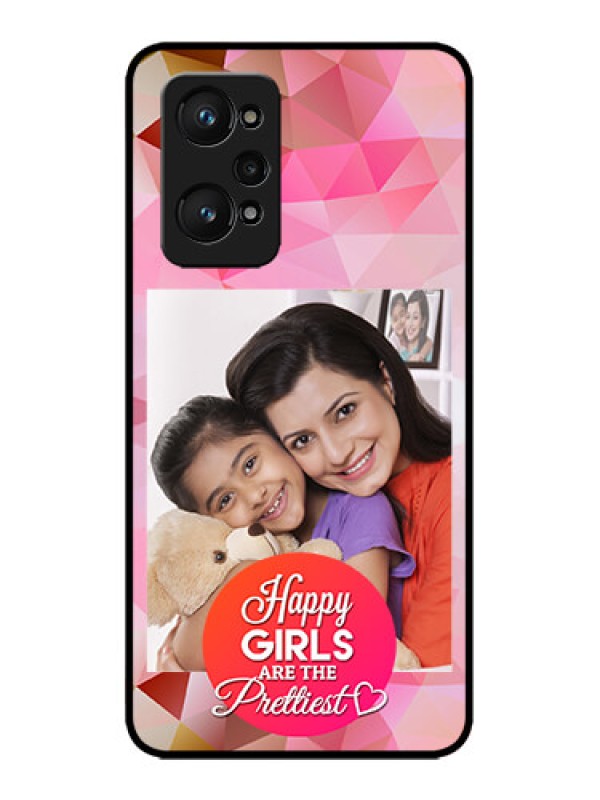 Custom Realme GT Neo 2 5G Custom Metal Phone CaseAbstract Triangle Design